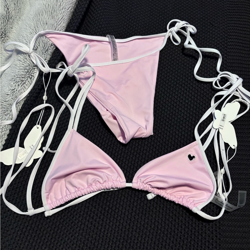 Pink Triangle Bikini Set